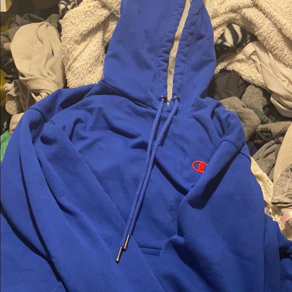 Blue champion hoodie